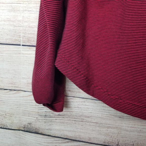 Free People Womens Penelope Puffed Sleeves Top Skinny Red Size Large - Picture 10 of 10